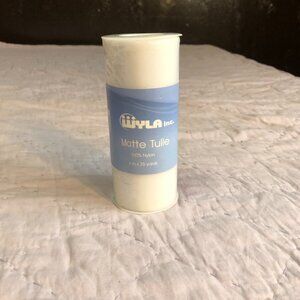 Wyla.Inc Matte White Tulle, 6in x 25 yards